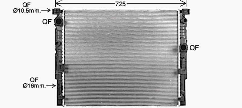 AVA Coolant Radiator BW2623