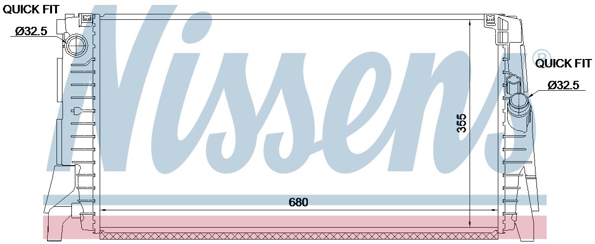 AVA Coolant Radiator BW2655