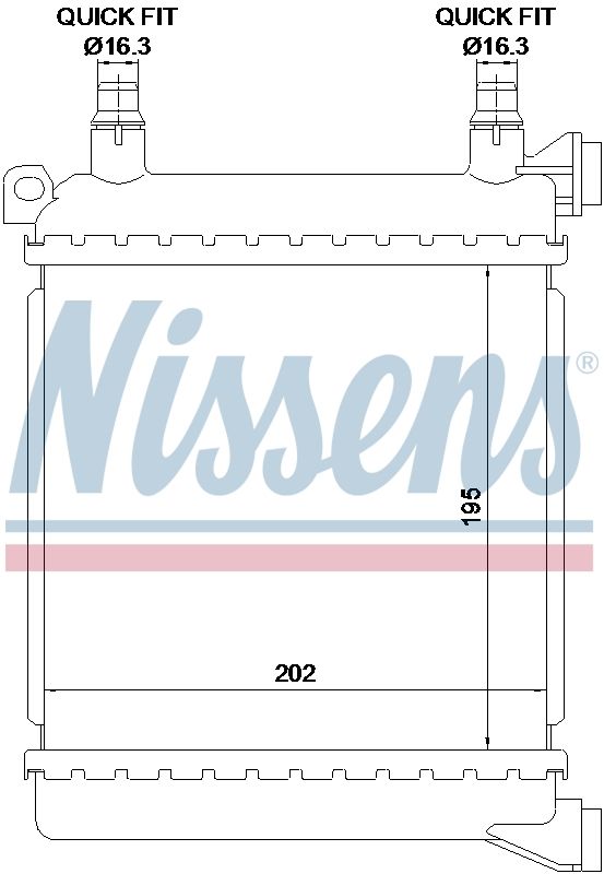 AVA Coolant Radiator BW2656