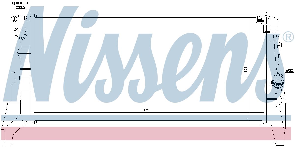 AVA Coolant Radiator BW2657