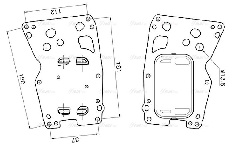 AVA Oil Cooler BW3627