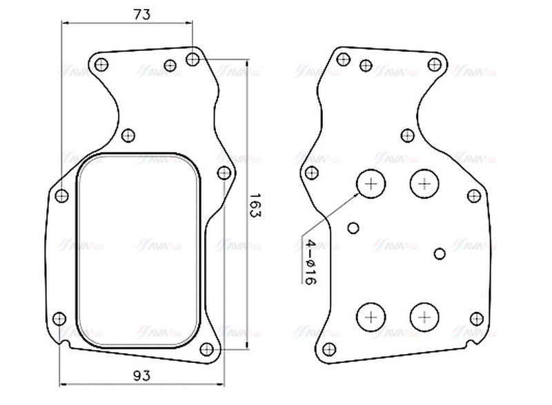 AVA Oil Cooler BW3629