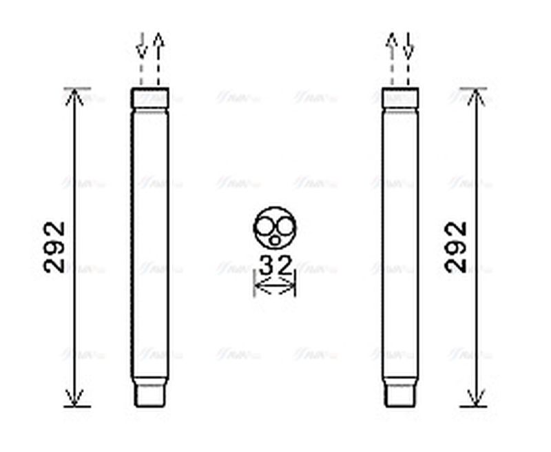 AVA Aircon Receiver Dryer Filter BWD445