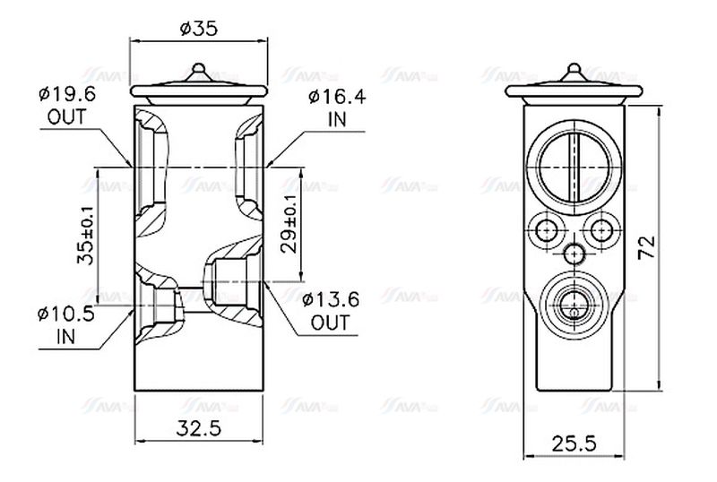 AVA Aircon Expansion Valve CN1340
