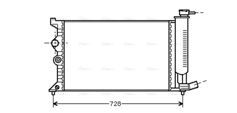 AVA Coolant Radiator CN2104