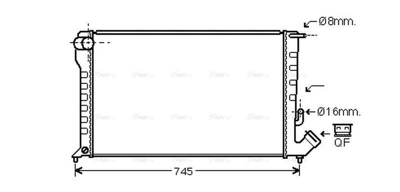 AVA Coolant Radiator CNA2194