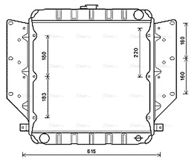 AVA Coolant Radiator CR2134