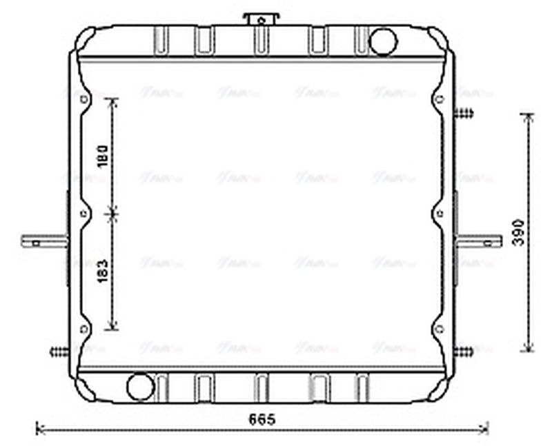 AVA Coolant Radiator CR2135