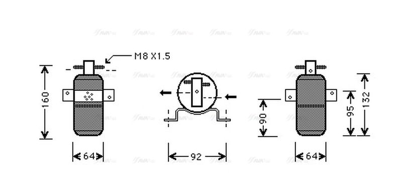 AVA Aircon Receiver Dryer Filter CRD058