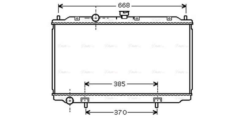 AVA Coolant Radiator DN2221
