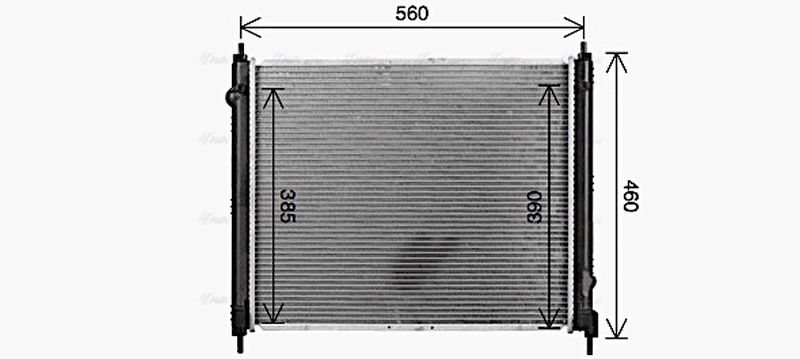 AVA Coolant Radiator DN2477