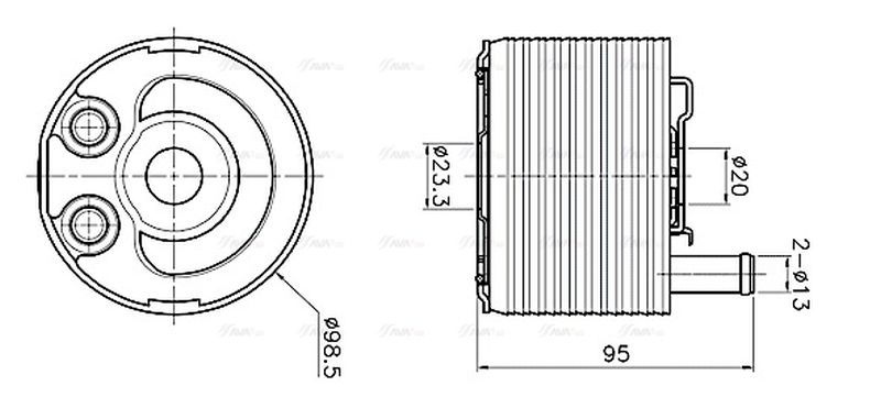 AVA Oil Cooler DN3483