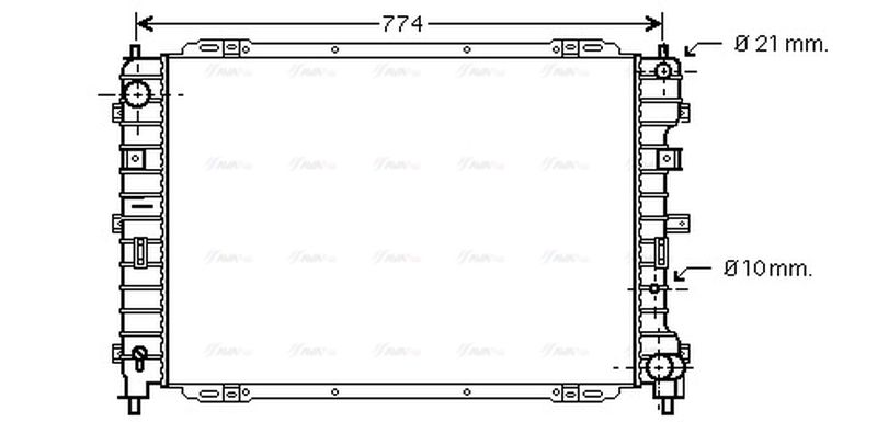 AVA Coolant Radiator FD2375