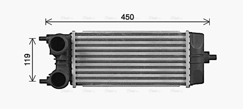 AVA Charge Air Intercooler FD4688