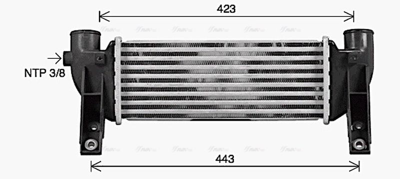 AVA Charge Air Intercooler FD4697