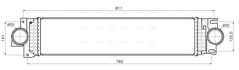 AVA Charge Air Intercooler FD4703