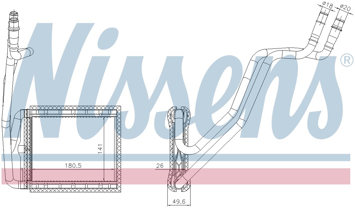AVA Cabin Heater Core FD6734