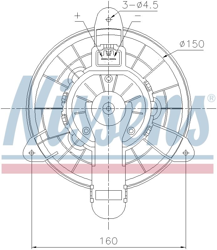 AVA Cabin Fan Blower Motor FD8727
