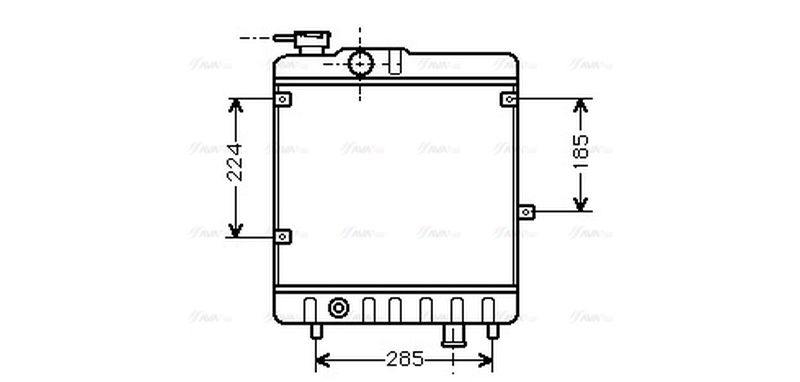 AVA Coolant Radiator FTA2028