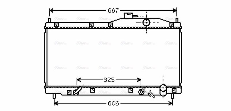 AVA Coolant Radiator HD2193