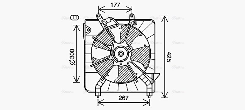 AVA Radiator Cooling Fan HD7538