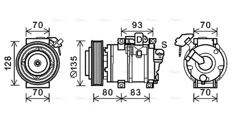 AVA Aircon Compressor HDK283