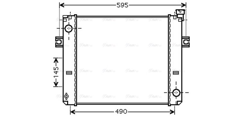 AVA Coolant Radiator HRT2060