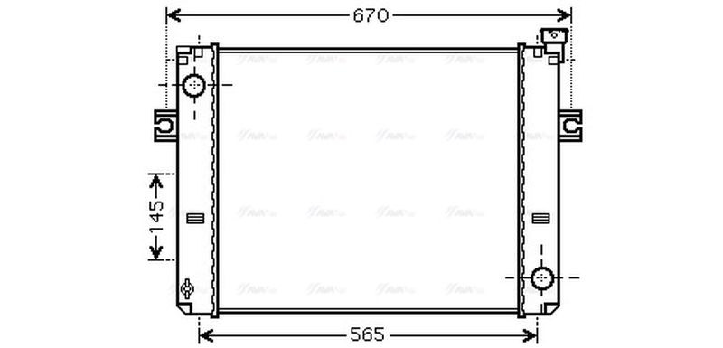 AVA Coolant Radiator HRT2061