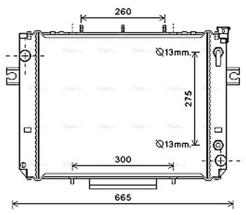 AVA Coolant Radiator HRT2123