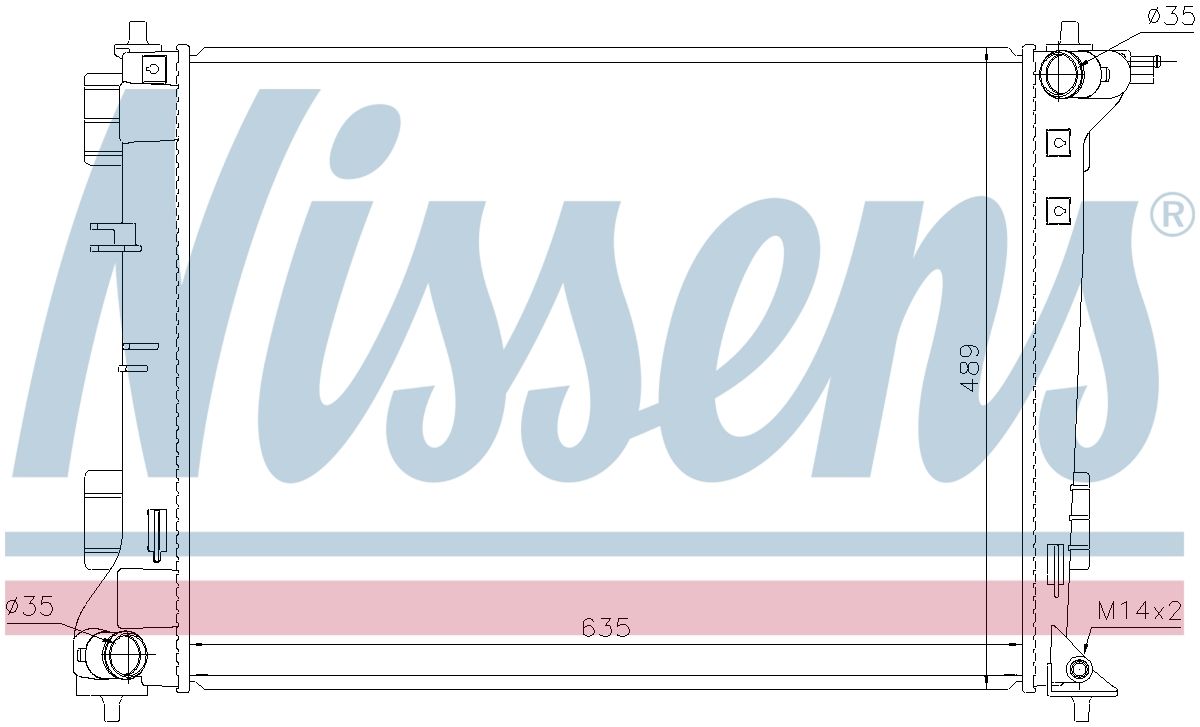 AVA Coolant Radiator HY2612