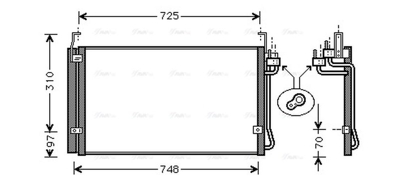 AVA Aircon Condenser HY5072D
