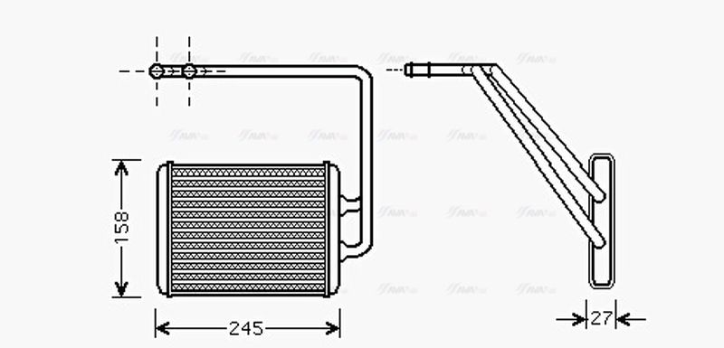 AVA Cabin Heater Core HY6141