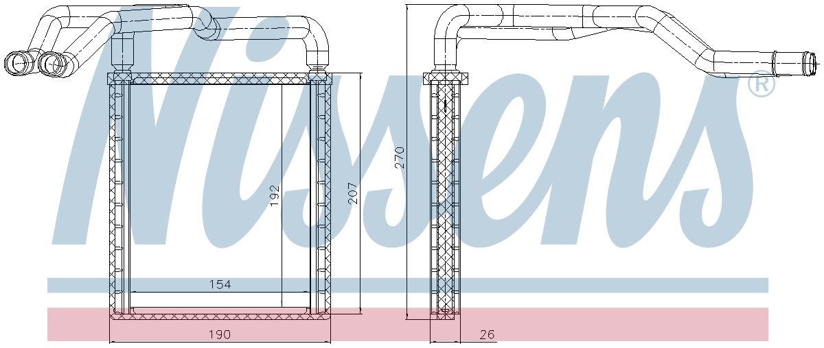 AVA Cabin Heater Core HY6614