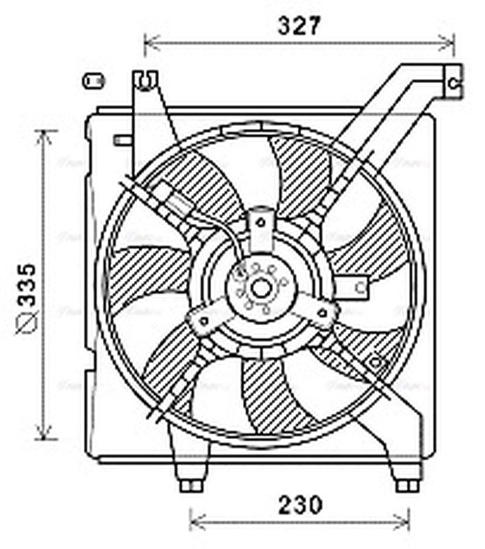 AVA Radiator Cooling Fan HY7568