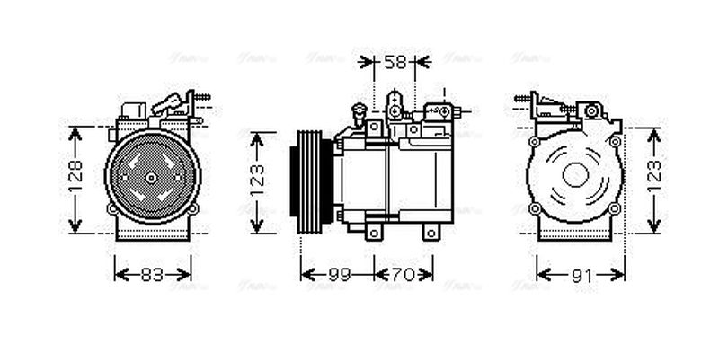 AVA Aircon Compressor HYAK197