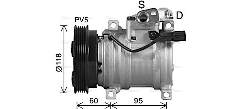AVA Aircon Compressor HYAK483