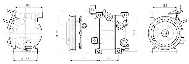 AVA Aircon Compressor HYAK606