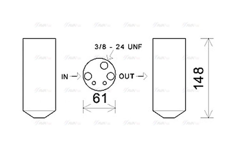 AVA Aircon Receiver Dryer Filter HYD357