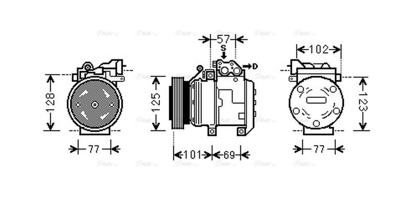 AVA Aircon Compressor HYK208