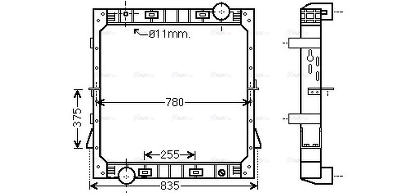 AVA Coolant Radiator IV2097
