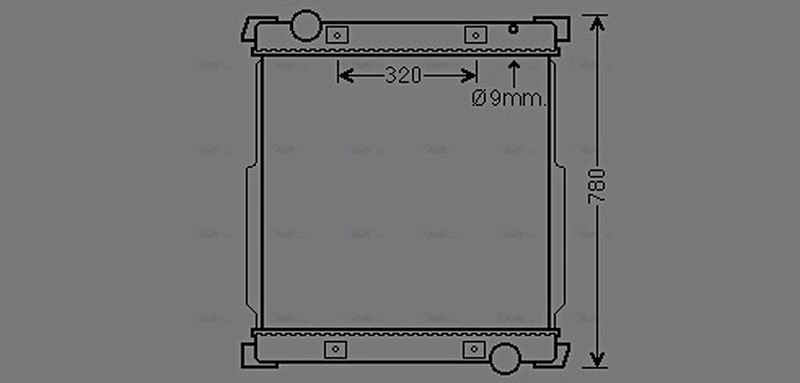 AVA Coolant Radiator IV2134