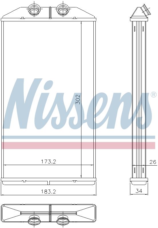 AVA Cabin Heater Core IV6175