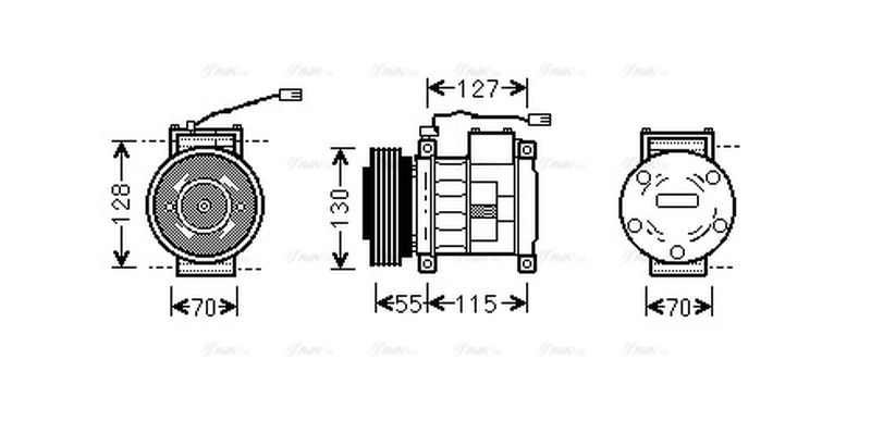 AVA Aircon Compressor JEAK032