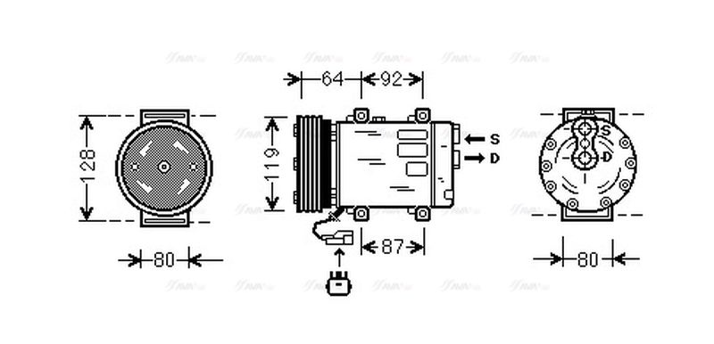 AVA Aircon Compressor JEK029