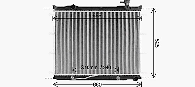 AVA Coolant Radiator KA2337