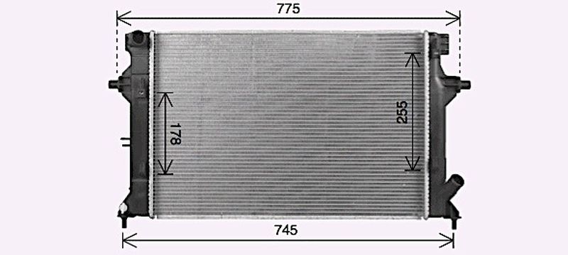 AVA Coolant Radiator KA2340