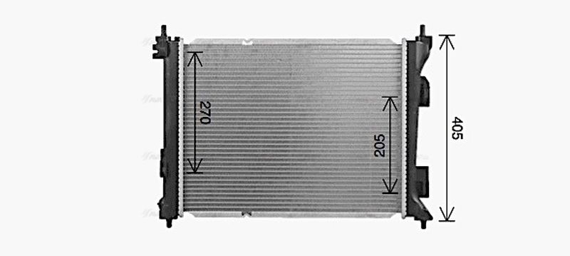 AVA Coolant Radiator KA2343