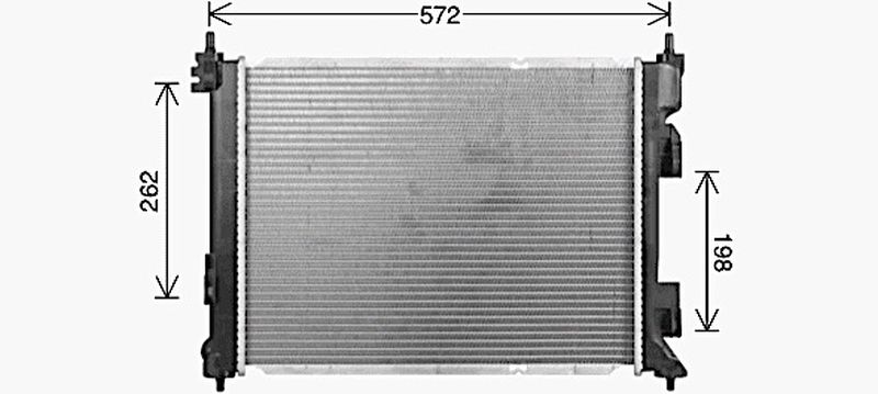 AVA Coolant Radiator KA2344