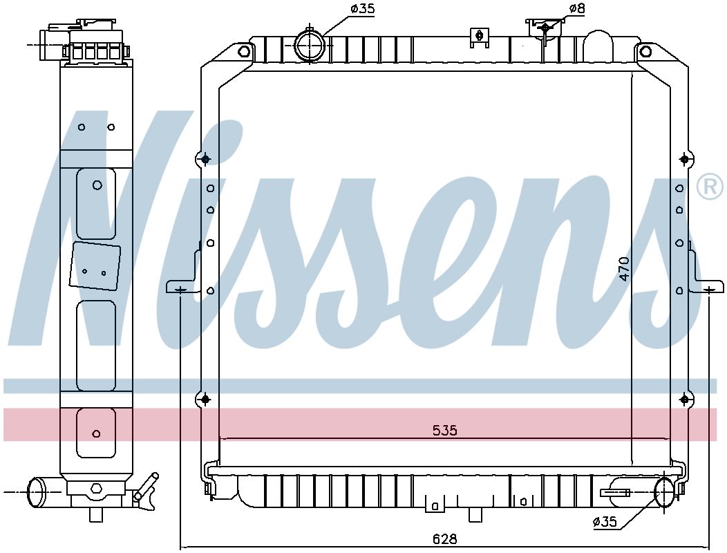 AVA Coolant Radiator KA2347
