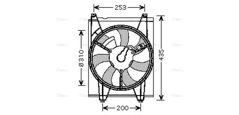 AVA Radiator Cooling Fan KA7513